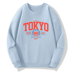 Tokyo Retro Art Cotton Pullover Sweatshirt