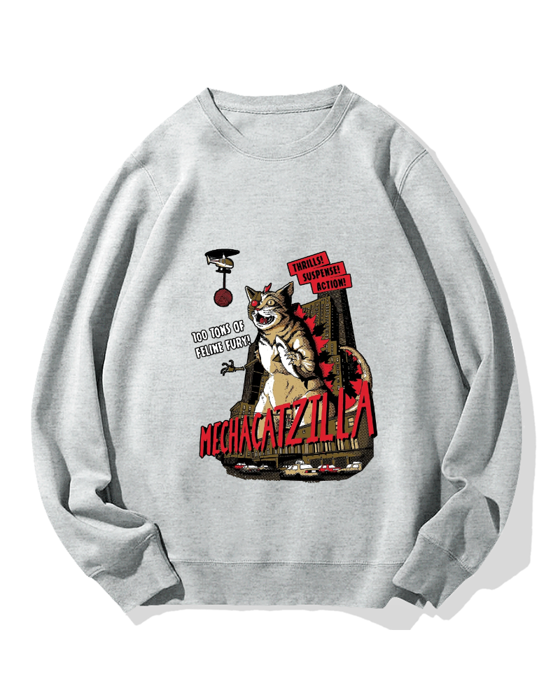 Mechacatzilla Cotton Sweatshirt