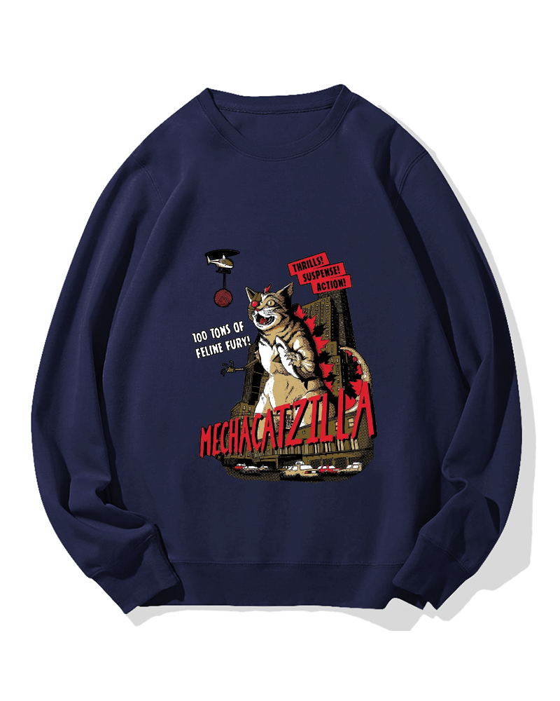 Mechacatzilla Cotton Sweatshirt