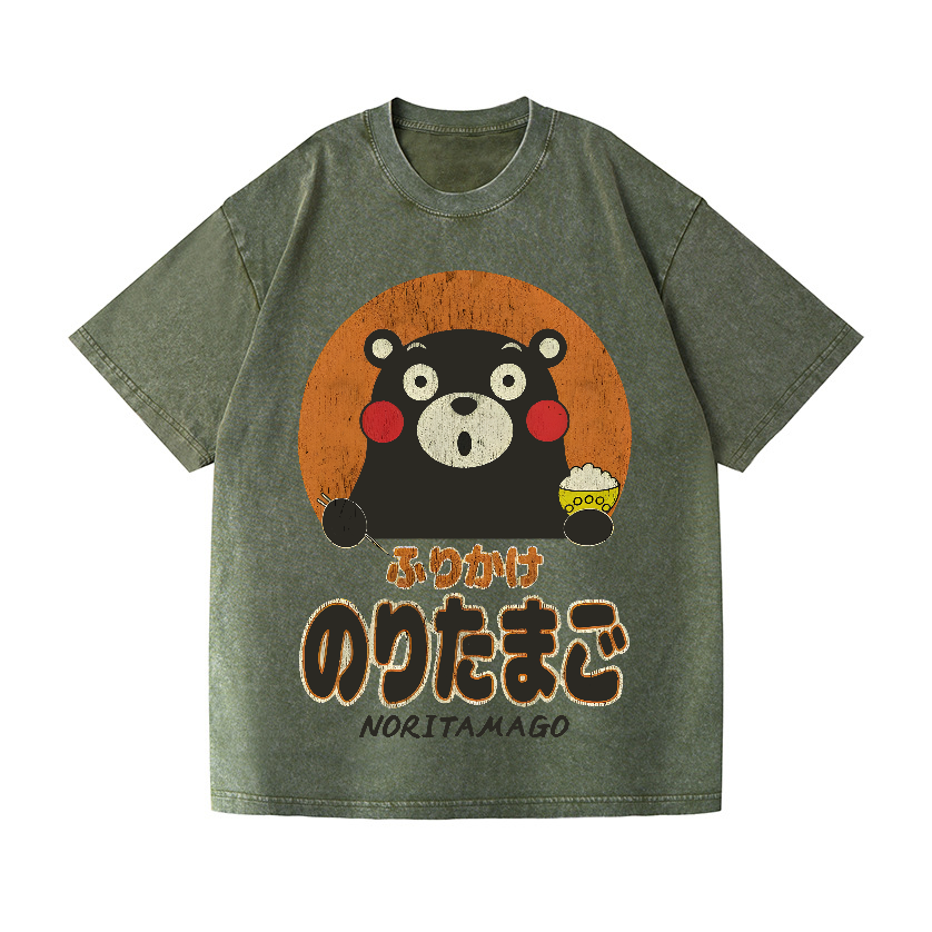 Kumamon Vintage Wash Japanese Design T-Shirt