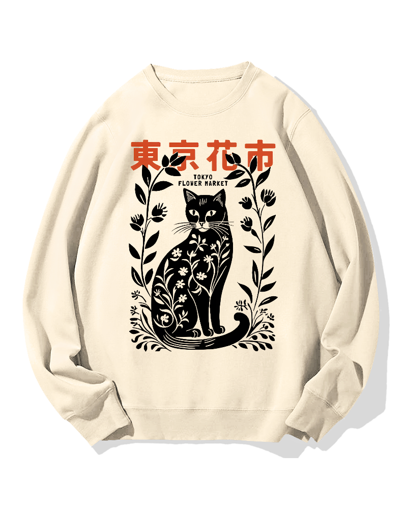 Tokyo Flower Market Cotton Sweatshirt