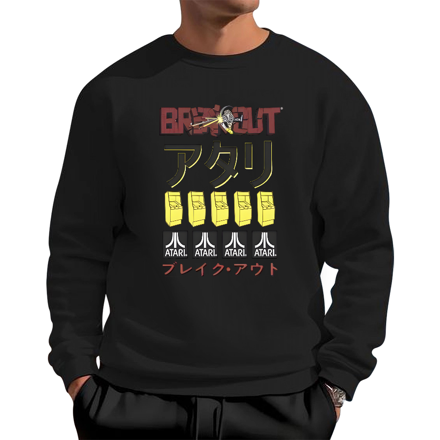 Japanese retro art Cotton Pullover Sweatshirt