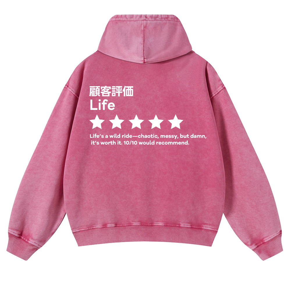 Life Vintage Washed Cotton Back Art Hoodie