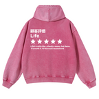 Life Vintage Washed Cotton Back Art Hoodie