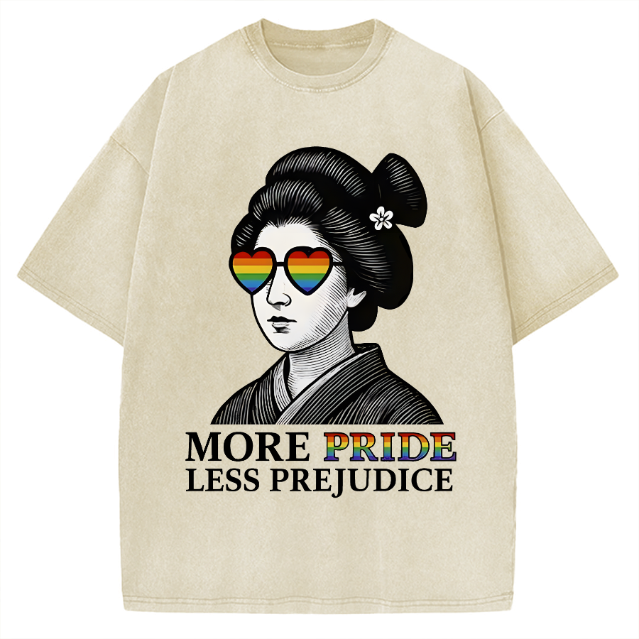 Geisha Wearing Sunglasses Vintage Washed T-shirt