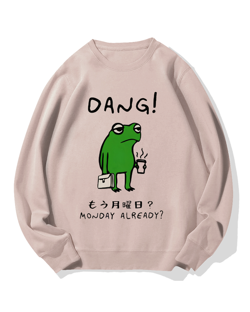 Unmotivated frog Cotton Sweatshirt