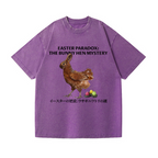 Easter Bunny Chicken Vintage Wash Japanese Design T-Shirt