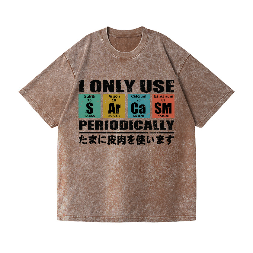 Sarcasm Vintage Wash Japanese Design T-Shirt