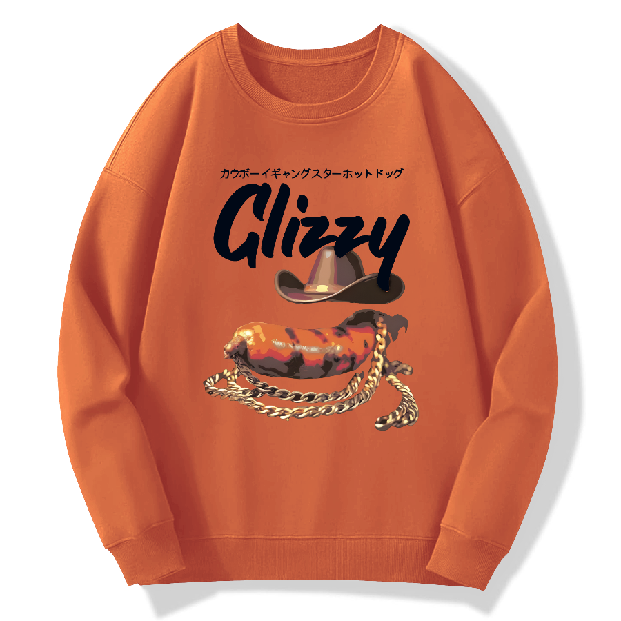 Cowboy Glizzy Cotton Pullover Sweatshirt