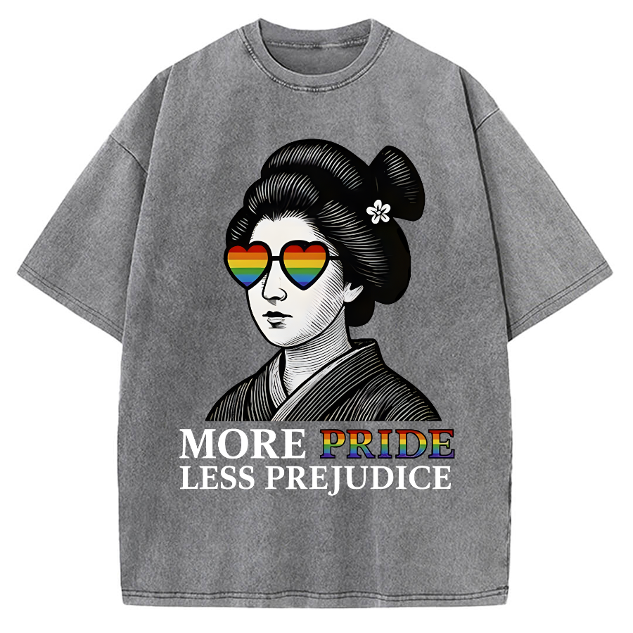 Geisha Wearing Sunglasses Vintage Washed T-shirt