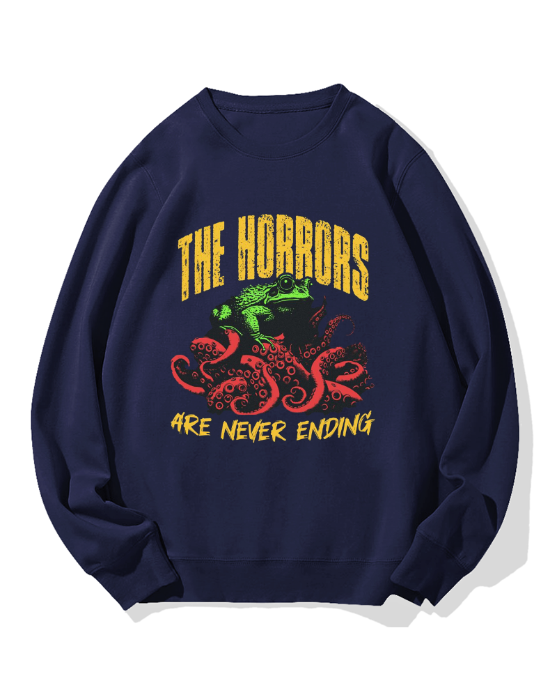 Horror Frog Cotton Sweatshirt