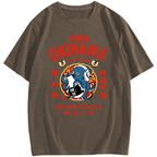 Okinawa Drunken Octopus Cotton casual T-shirt