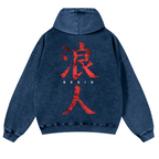 Ronin Vintage Washed Cotton Back Art Hoodie
