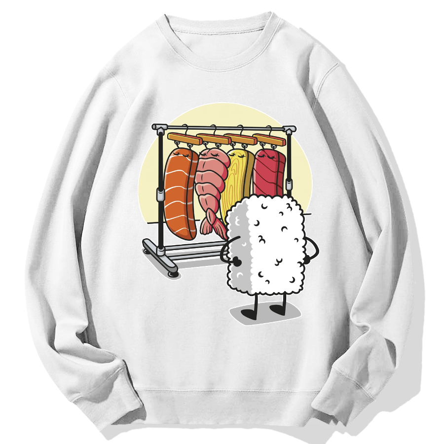 Sushi's Rack Geek Cotton Sweatshirt
