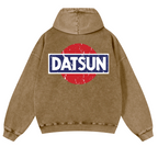 Datsun Vintage Washed Cotton Back Art Hoodie