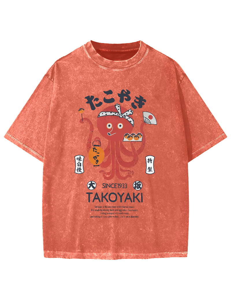 Kansai Takoyaki Vintage Washed T-shirt