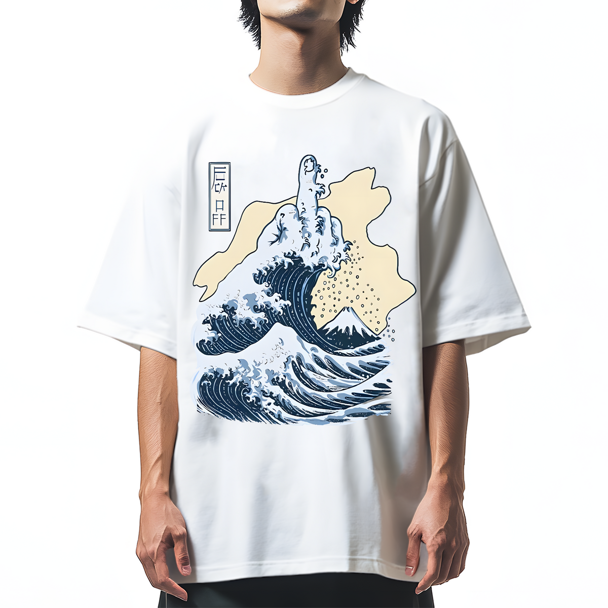 Kanagawa F**k Cotton casual T-shirt