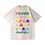 Pacman Vintage Wash Japanese Design T-Shirt