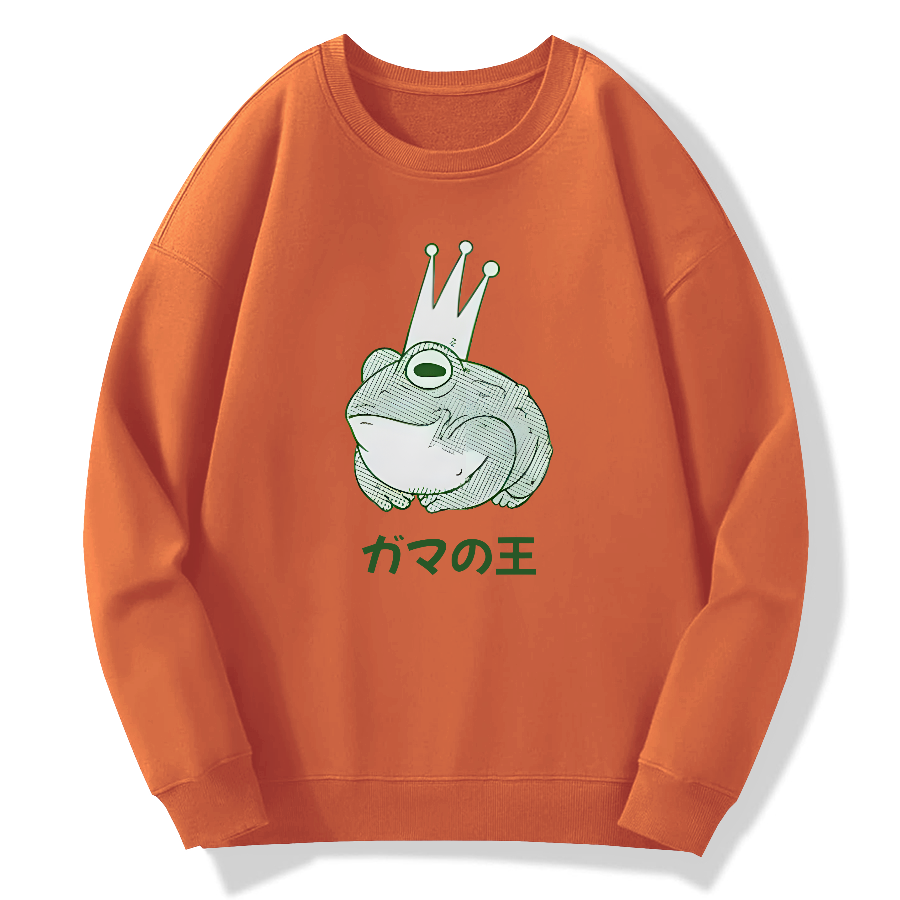 Toad King Cotton Pullover Sweatshirt