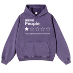 People Vintage Washed Thick Cotton Hoodie