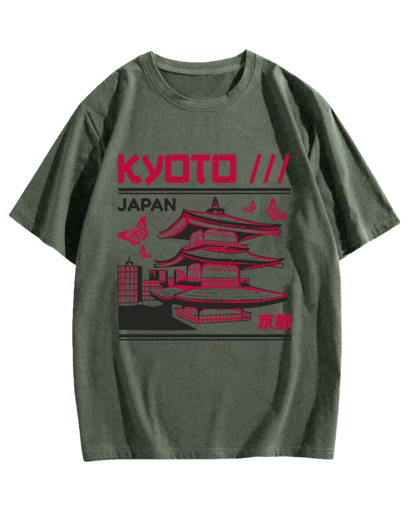 Kyoto Architecture, Japan Cotton casual T-shirt
