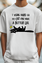 I Work Hard So Cat Japanese Style Classic Tee