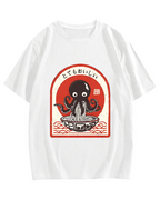 Ramen Lover Octopus Cotton casual T-shirt
