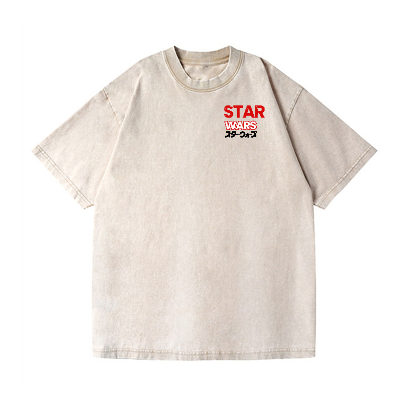 Join The Darkside Vintage Wash Japanese Design Back Art T-Shirt
