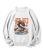 Sushi Dragon Monster Cotton Sweatshirt