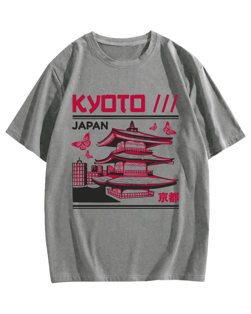 Kyoto Architecture, Japan Cotton casual T-shirt