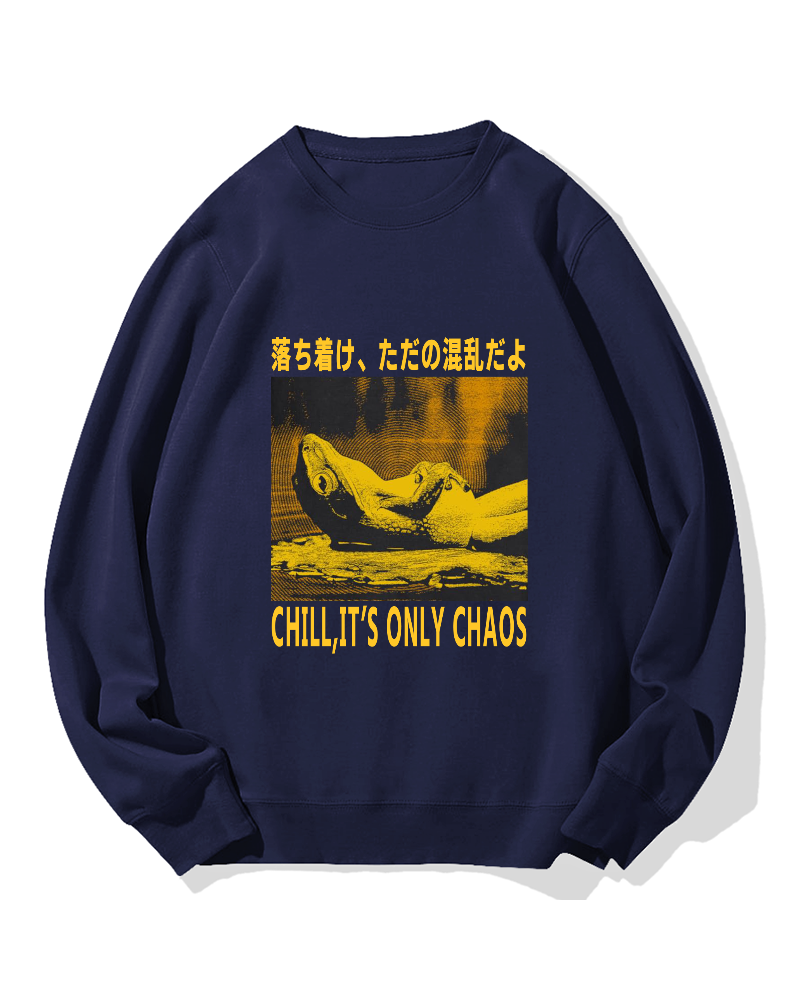 Chill It's Chaos Cotton Sweatshirt