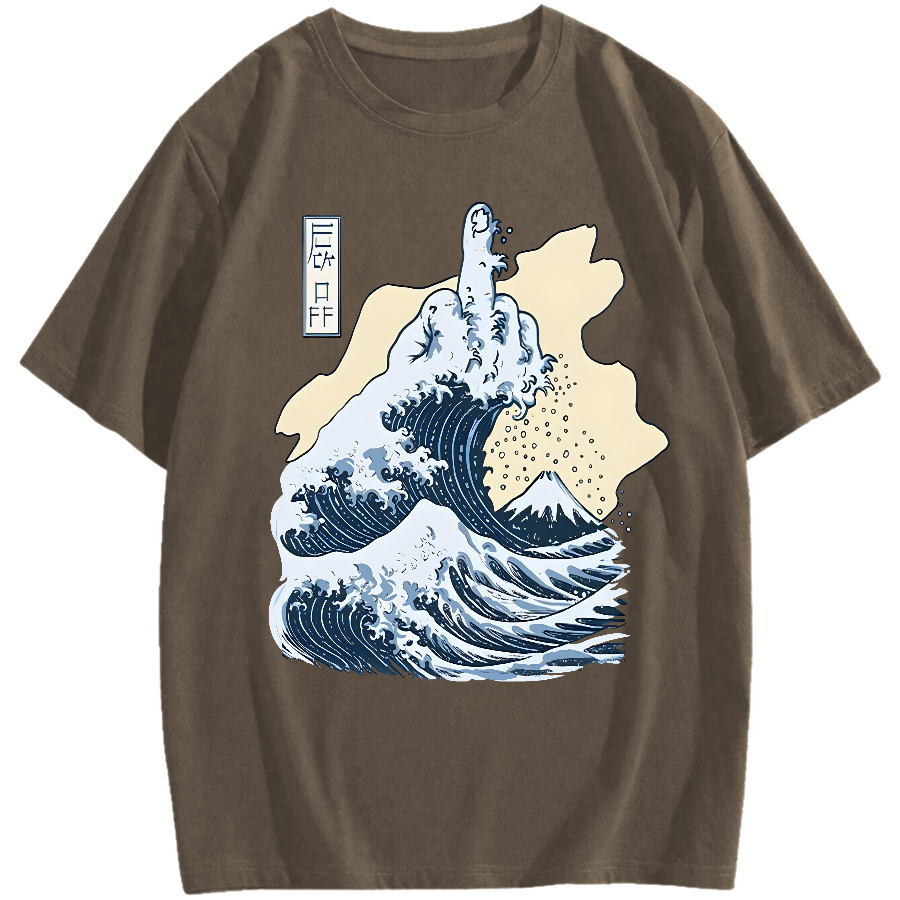 Kanagawa F**k Cotton casual T-shirt