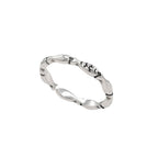 Retro Simple Thai Silver Fish Ring