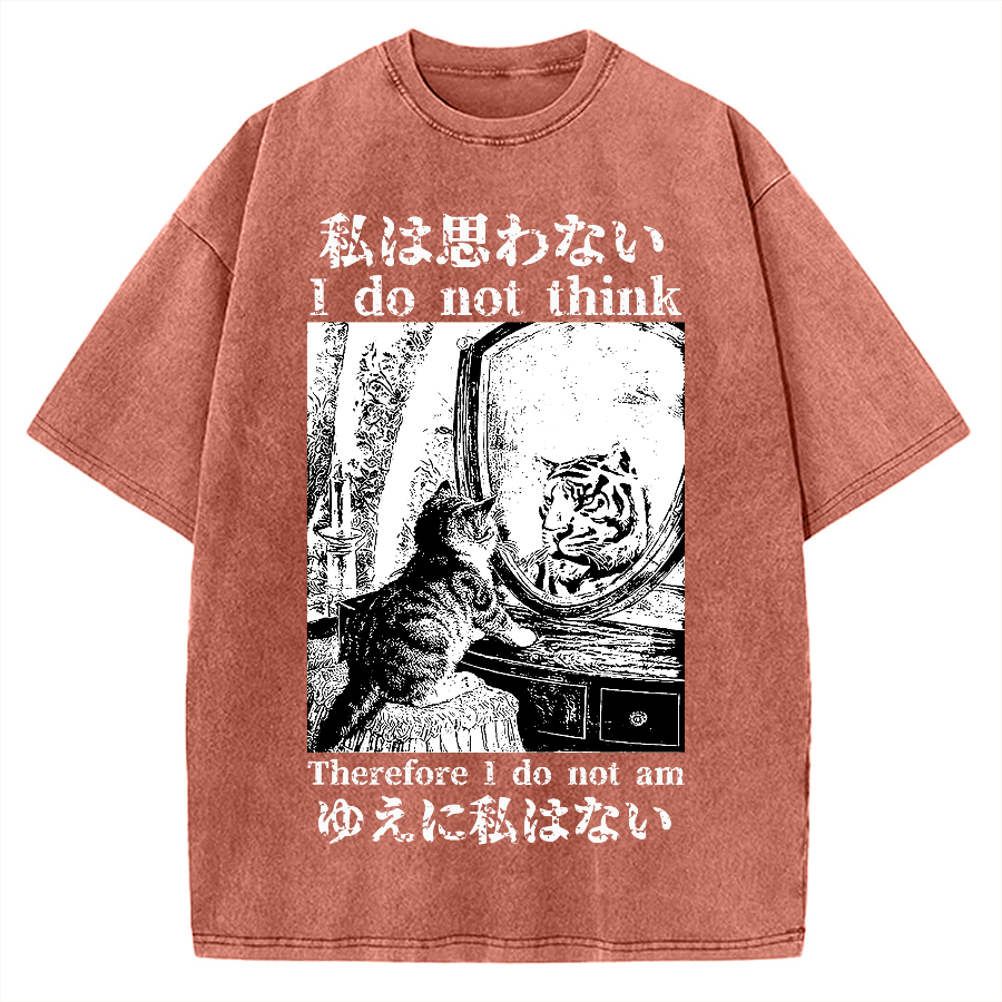 Thinking Kitten Vintage Washed T-shirt