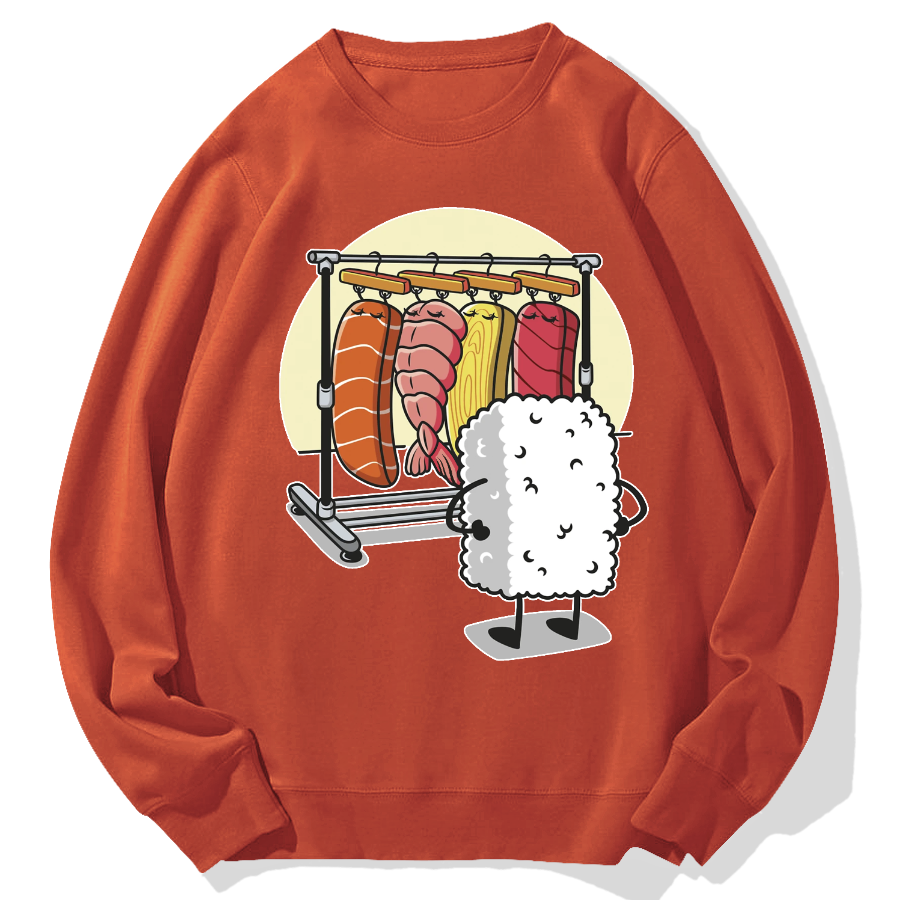 Sushi's Rack Geek Cotton Sweatshirt