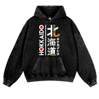 Hokkaido Vintage Washed Thick Cotton Hoodie