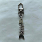 Fishbone Keychain Pendant