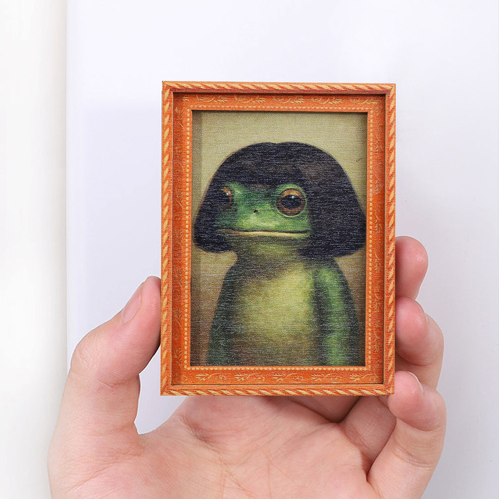 Frog Picture Frame Refrigerator Magnet