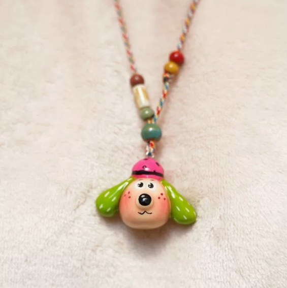 Colorful Cartoon Puppy Necklace