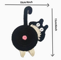 Cat Butt Knitted Coaster
