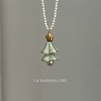 Christmas Tree Pearl Necklace