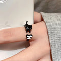 Black Cat Open Ring