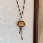 Wooden Cat Fish Necklace