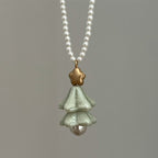 Christmas Tree Pearl Necklace
