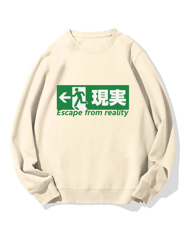 Escape From Reality Cotton Sweatshirt
