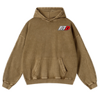 Initial D Vintage Washed Cotton Back Art Hoodie