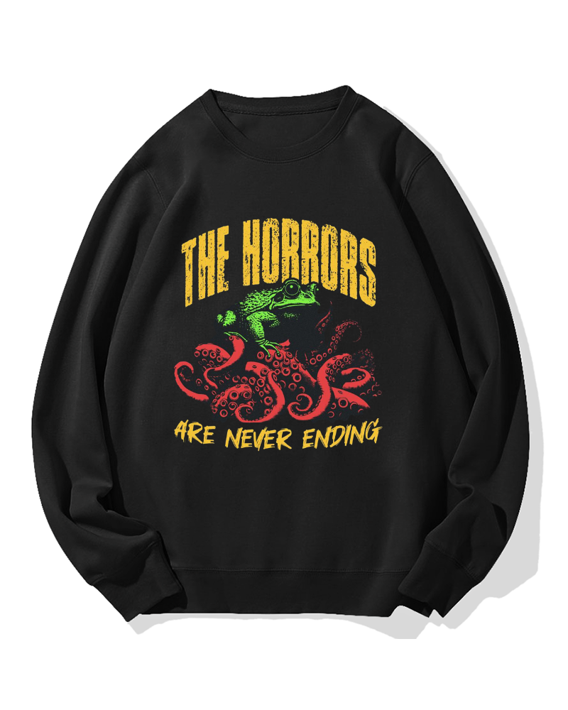 Horror Frog Cotton Sweatshirt