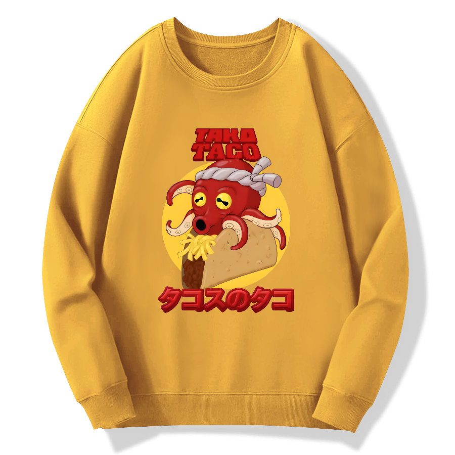 Taco de Pulpo Cotton Pullover Sweatshirt