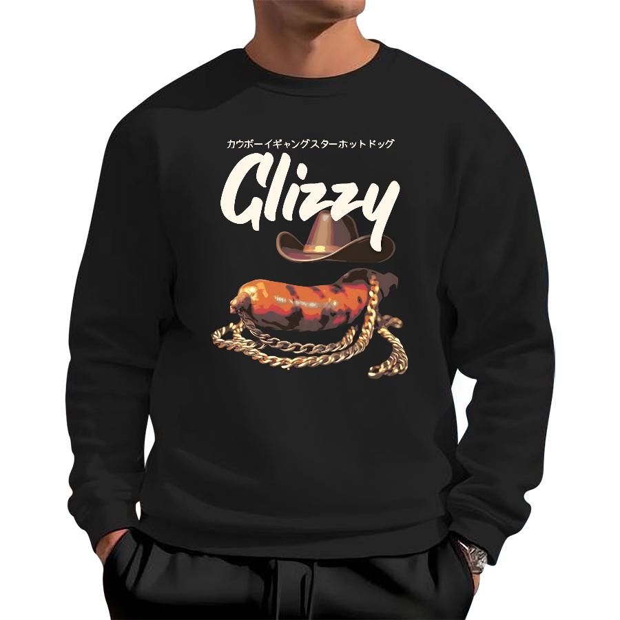 Cowboy Glizzy Cotton Pullover Sweatshirt