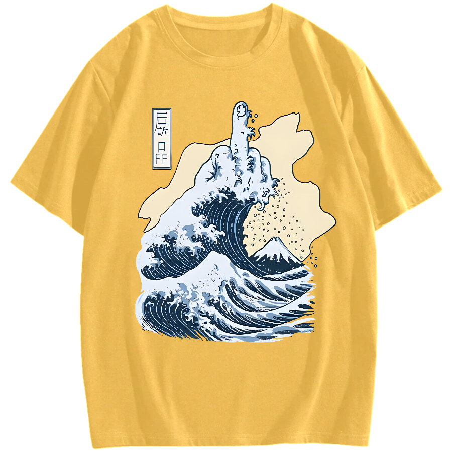 Kanagawa F**k Cotton casual T-shirt